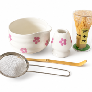 mizu matcha ritual set – pink blossom