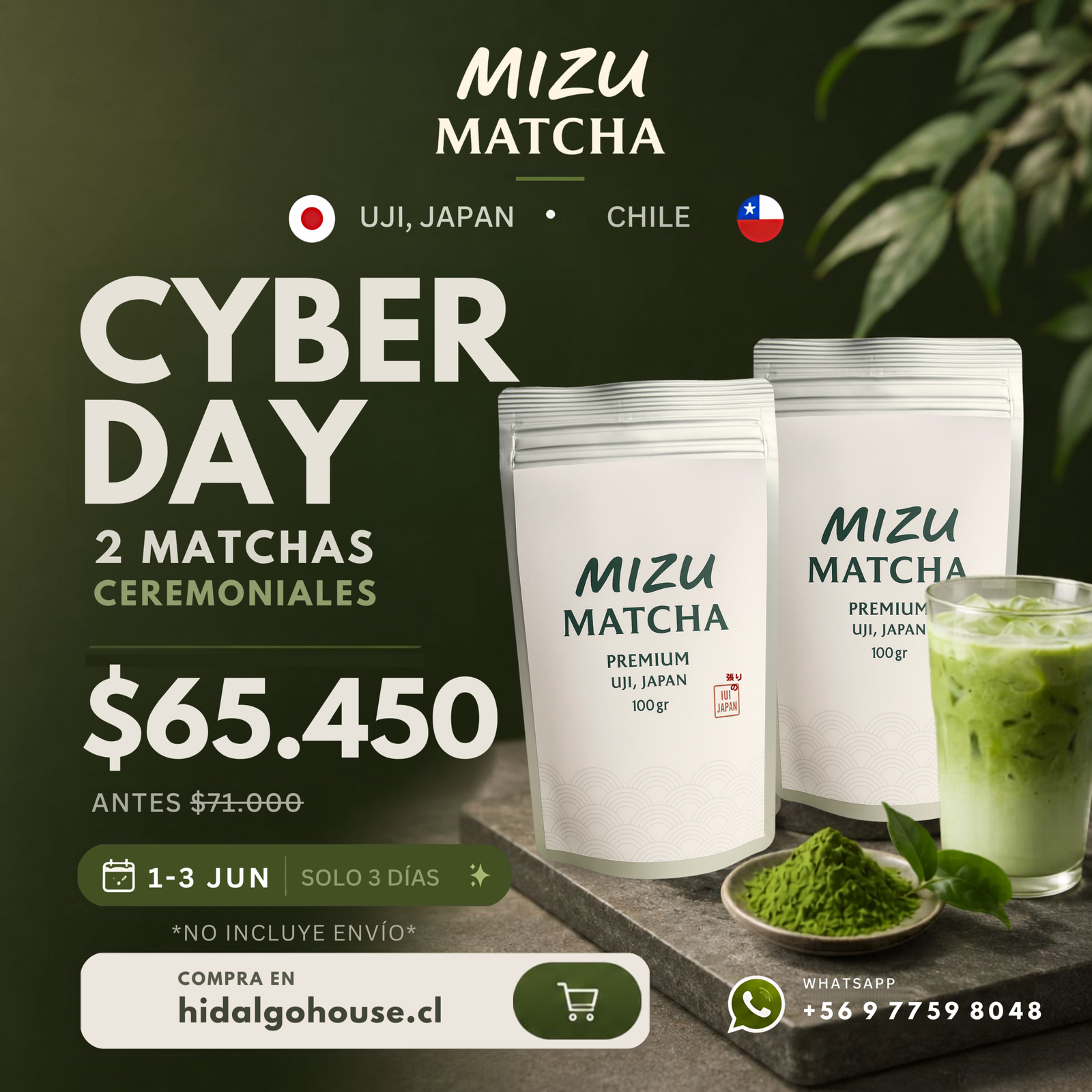cyber day mizu matcha – 2 matchas ceremoniales por $65.450 cyber day mizu matcha – 2 matchas ceremoniales por $65.450